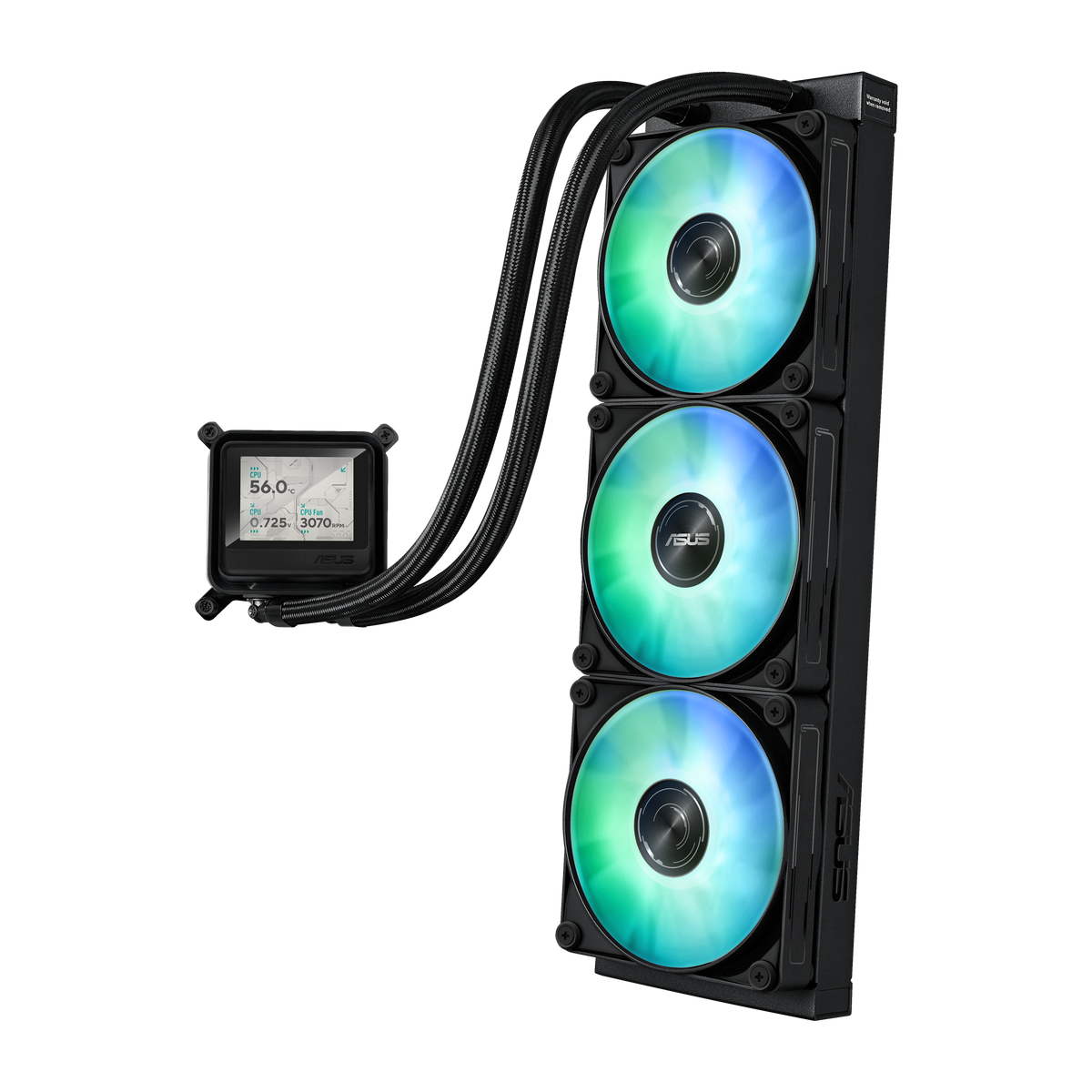 ASUS MAX GAMING LC 360 ARGB LCD – CPU-Kühler – 360 mm, 3×120 mm Lüfter, LCD, für LGA 1851, AM4, AM5 und andere