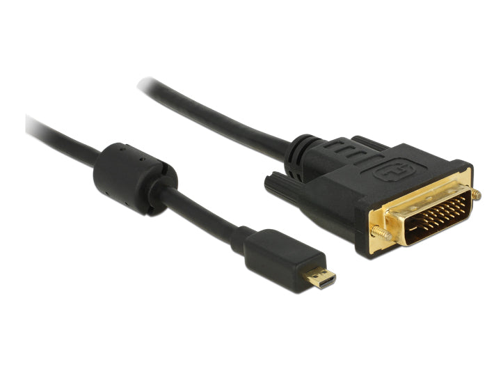 DeLOCK Micro-HDMI auf DVI-D Kabel HDMI 1.3 1920×1200 – 1 m