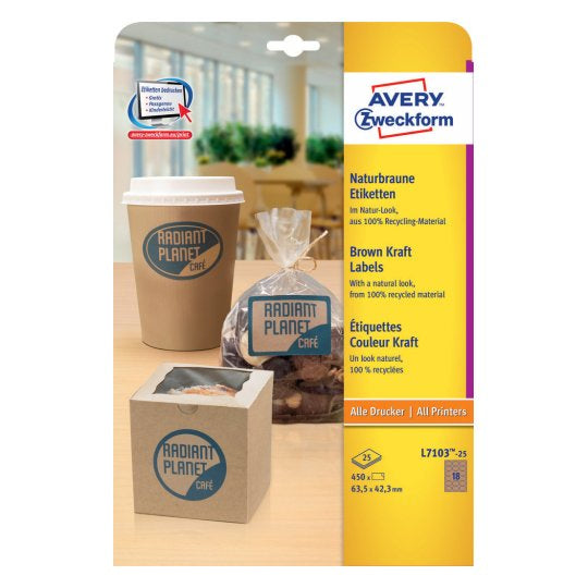 Avery Schuletiketten – permanent haftend, 450 Stk