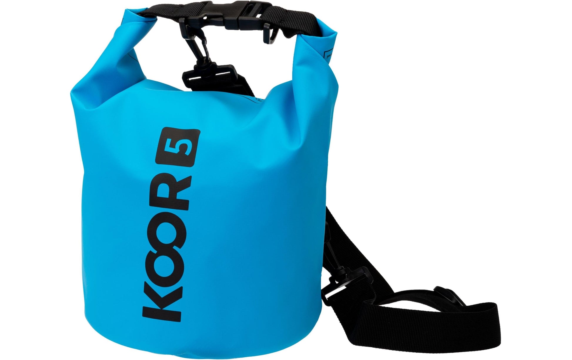 KOOR Sporttasche Dry Bag – 5 l, wasserfest, PVC, blau