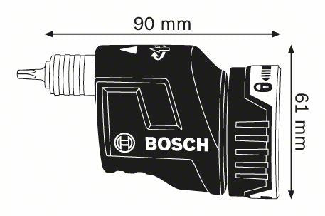 Bosch Professional – Exzenteraufsatz, FlexiClick, GEA FC2, für GSR 14,4 V-FC2, GSR 18 V-FC2, 90 mm × 61 mm