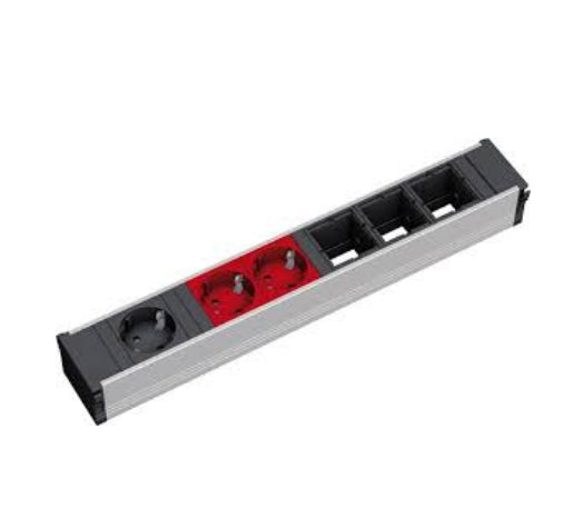 Bachmann CONI Steckdoseneinheit – 6×Schuko (Typ E/F), Einbau, 0,2 m Kabel, Wieland GST18
