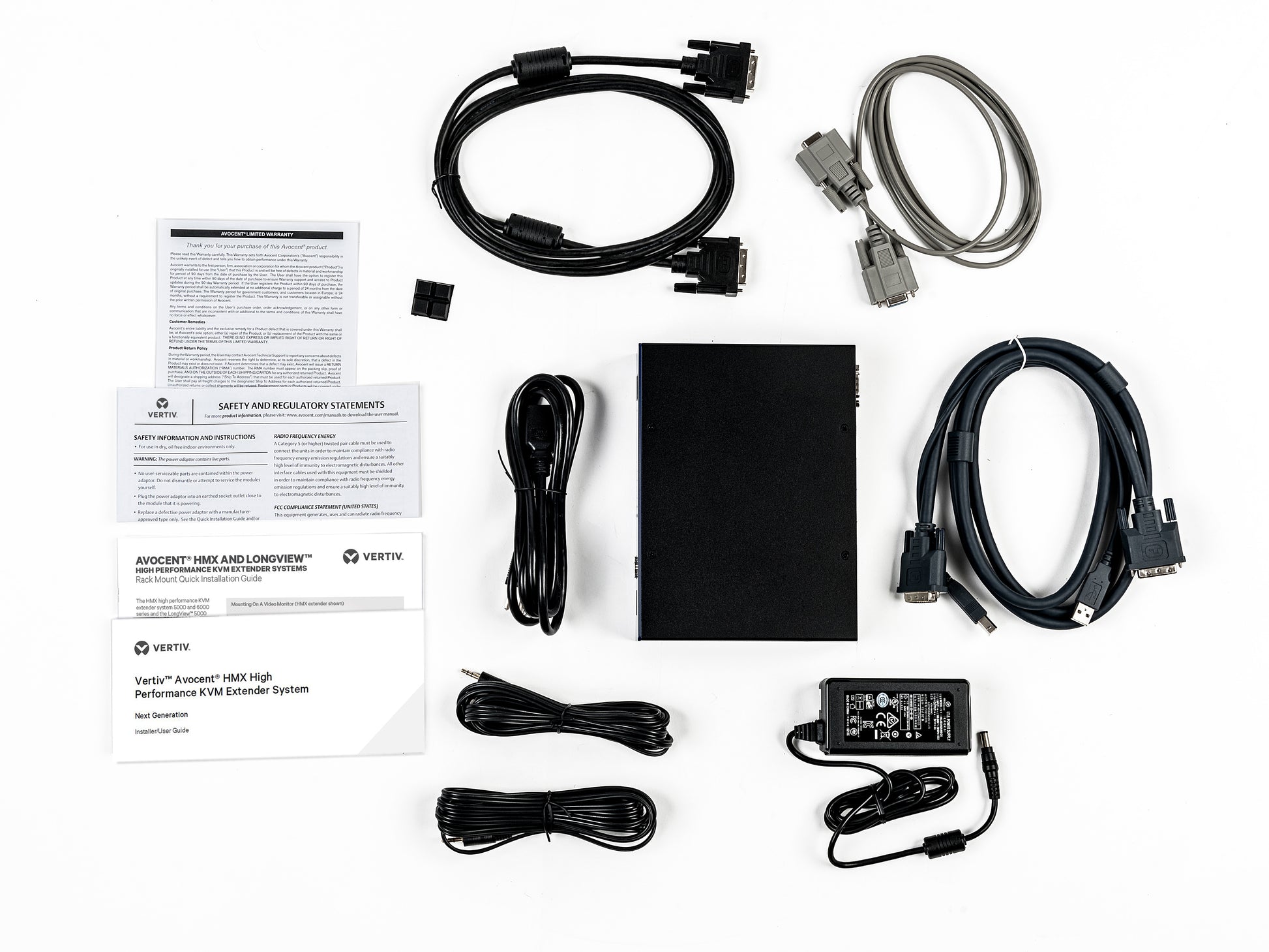 Vertiv HMX TX – KVM-Extender TX Dual-View DVI-D – 1920 × 1200/60 Hz, USB 2.0, Audio, SFP, Rack 1U