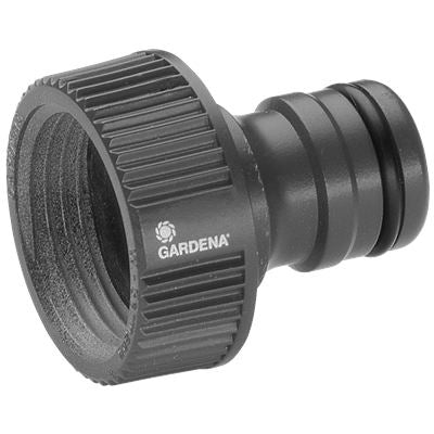 Gardena Hahnstück – G 1 (33,35 mm)-Gewinde, Kunststoff, Grau, für G 1 (33,35 mm)-Gewinde