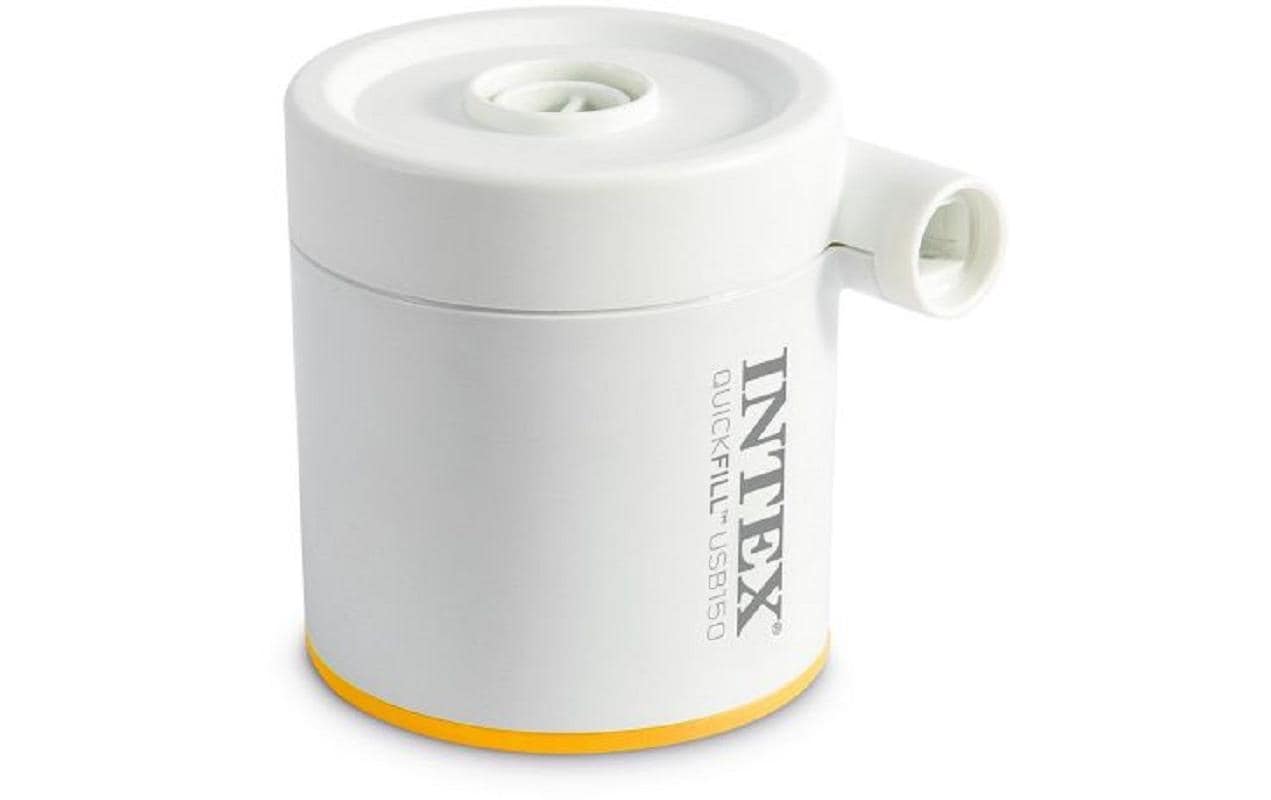 Intex USB-Luftpumpe Quick-Fill USB150 – 5 V, 2 A – 150 l/min – Weiss – mit USB-Kabel