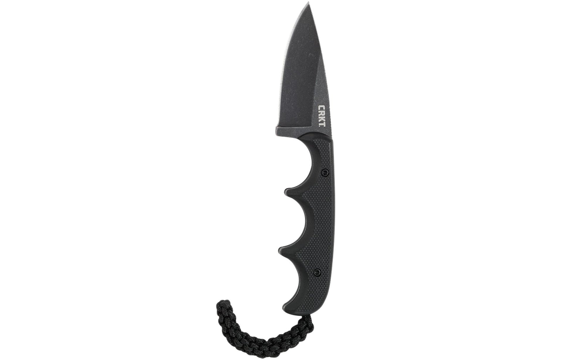 CRKT Minimalist Drop Point – Klappmesser/Outdoormesser 55 mm, Stahl, glasfaserverstärkter Kunststoff, schwarz