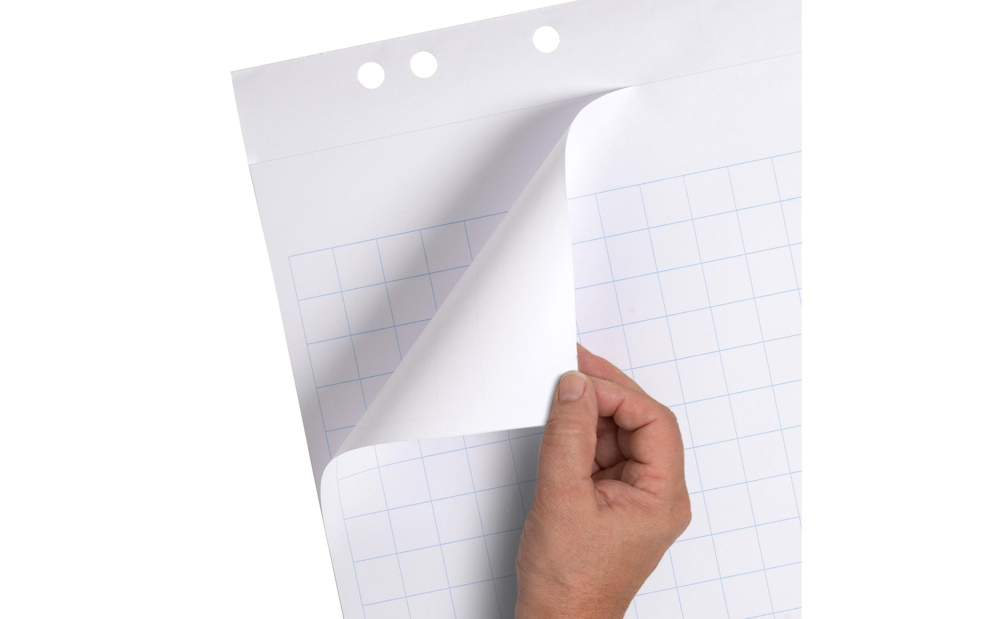 Landré Flipchart-Block – 65 × 98 cm, 20 Blatt/Block, 5 Blöcke, kariert, weiss, Papier