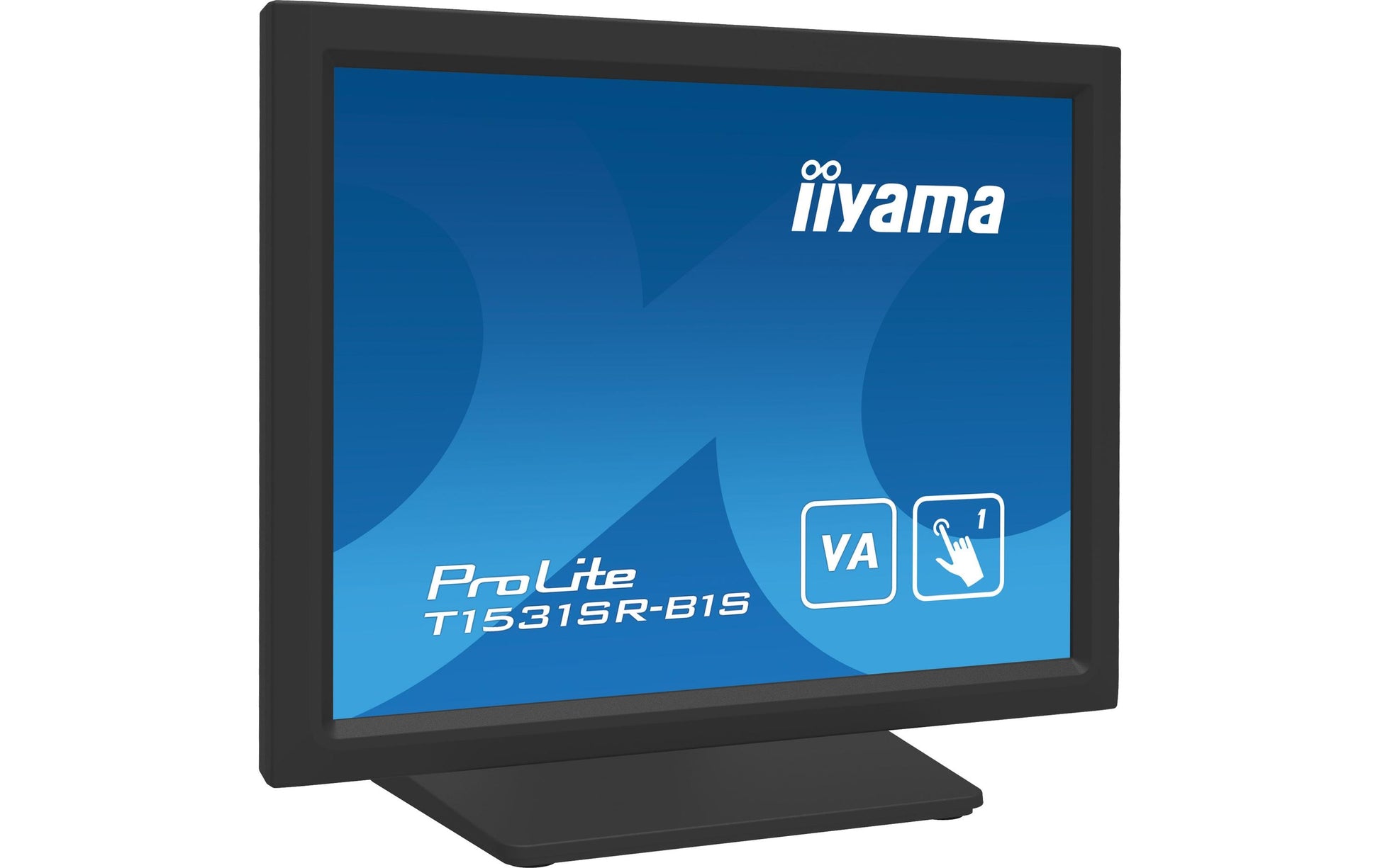 iiyama T1531SR-B1S – Monitor, 15", VA, Touch, 60 Hz, 280 cd/m², Lautsprecher, VESA 100 × 100, Schwarz