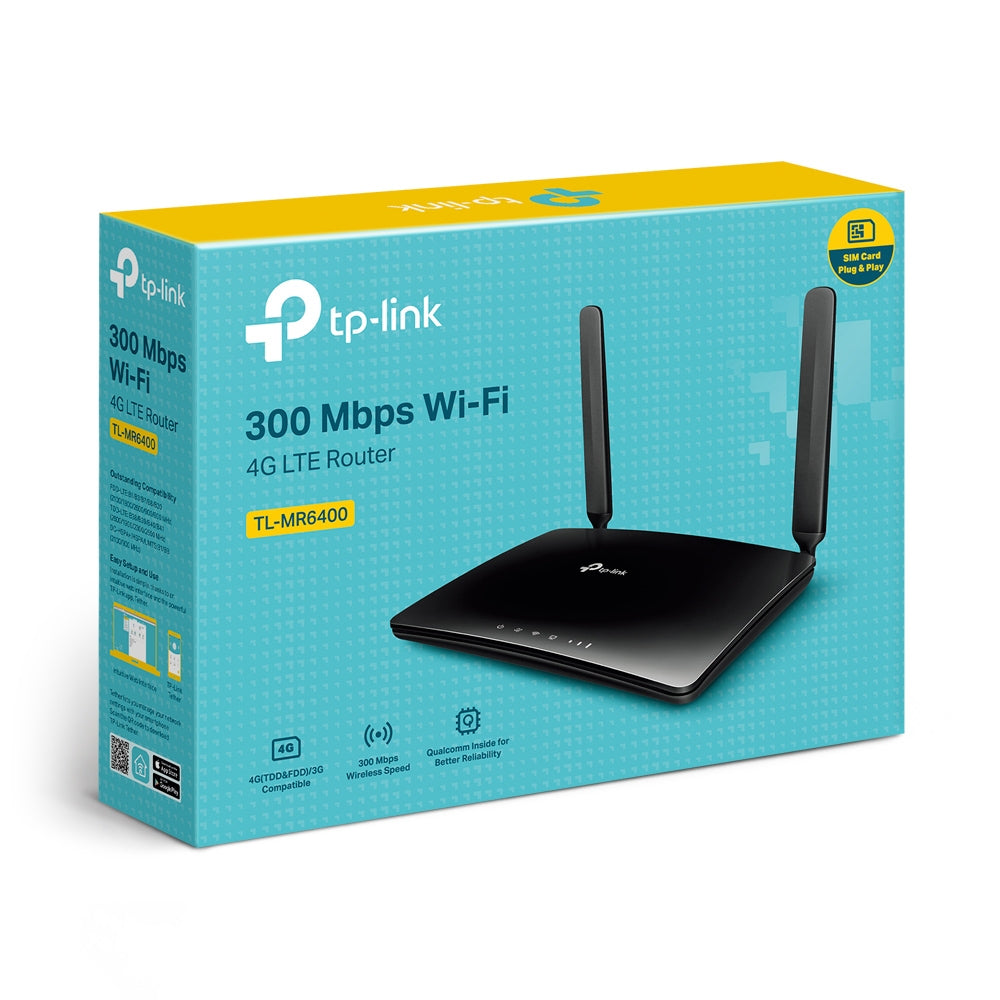 TP-Link TL-MR6400 – WLAN-Router – Wi-Fi 4 Einzelband (2,4 GHz), 300 Mbit/s