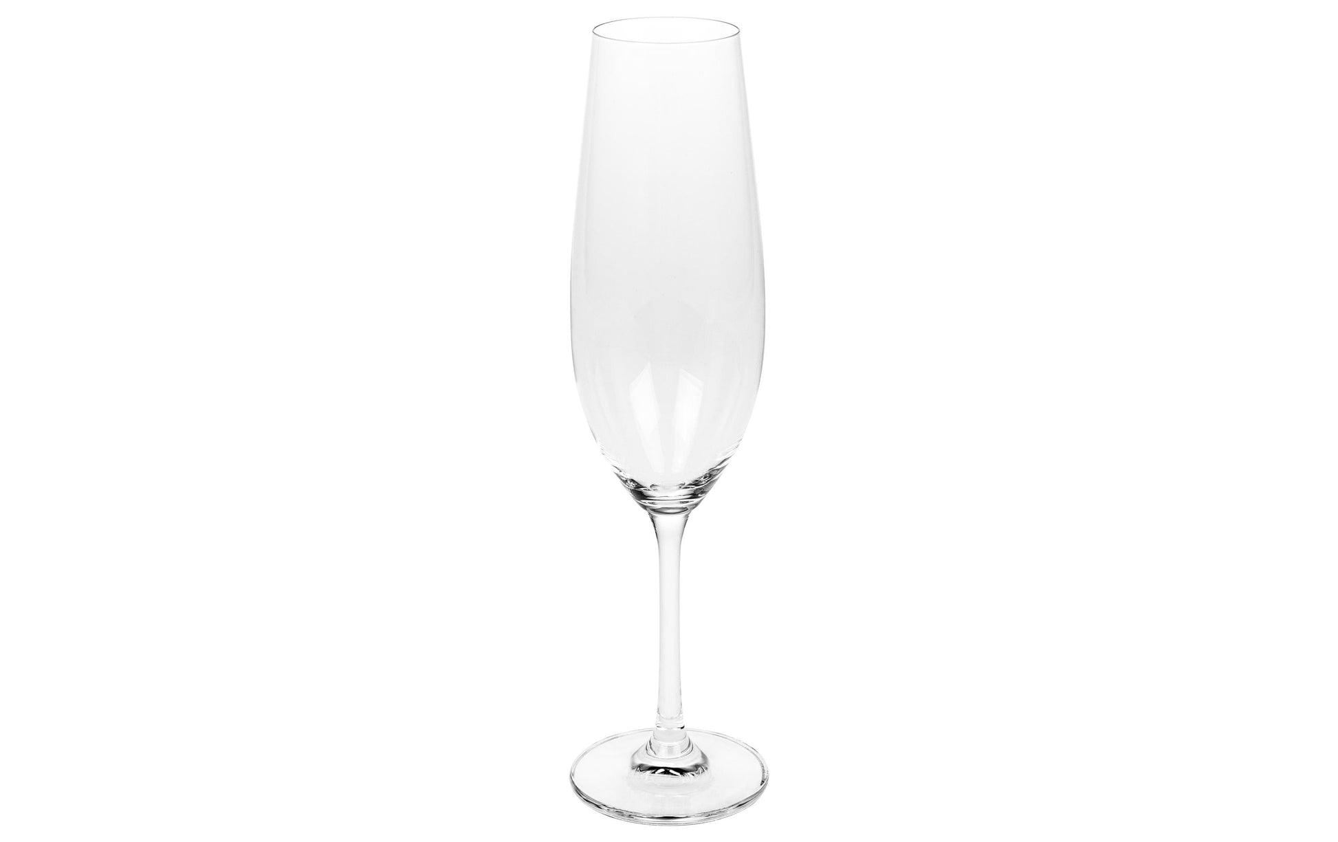 Furber Champagnerglas – 4er Set, 260 ml, Ø 4,5 cm, H 25,0 cm, Kristallglas, Transparent