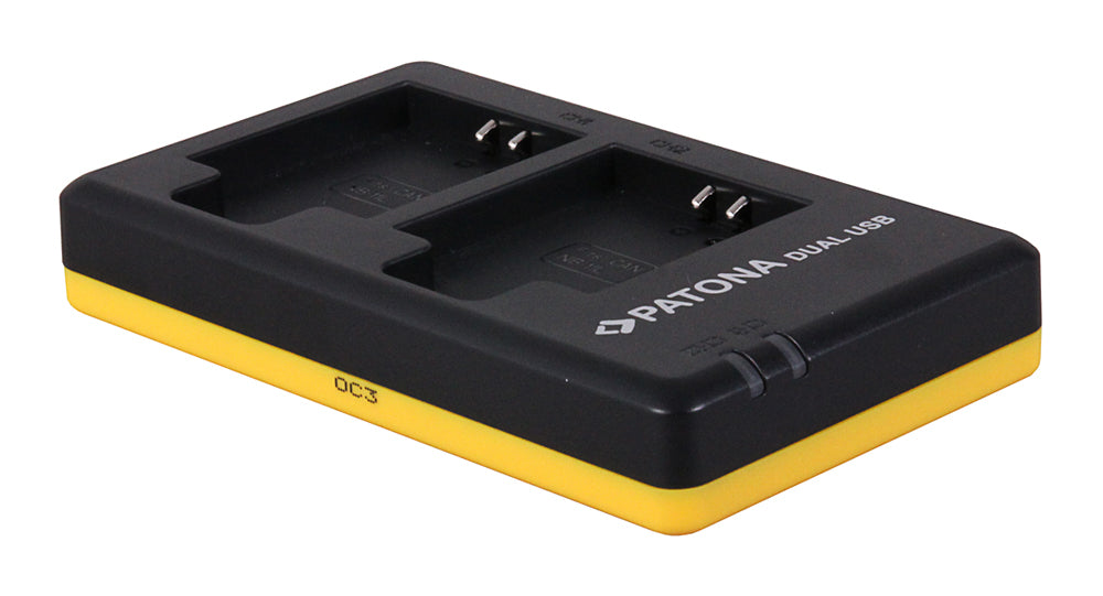 PATONA NB-11L Akkuladegerät – für Canon IXUS 125HS, IXUS 240HS, PowerShot A1200 und weitere – 2-fach, USB (Mikro-USB)