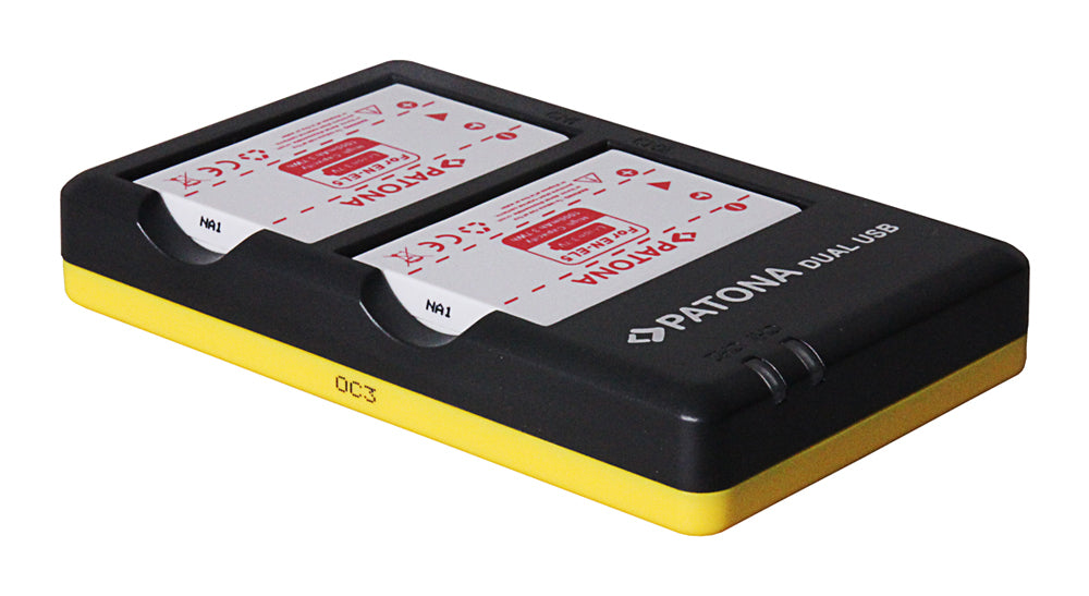 PATONA EN-EL5 Akkuladegerät – 2-fach, USB (Mikro-USB) – für Nikon Coolpix 3700, Coolpix 4200, Coolpix 5200 und andere