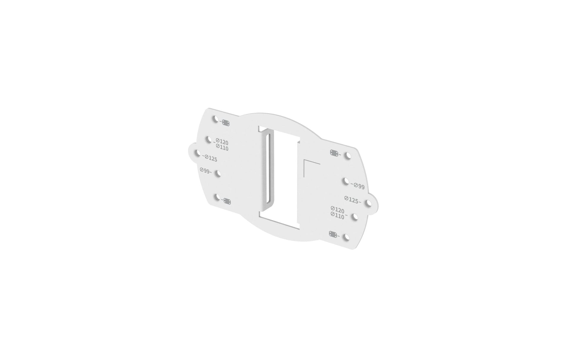 Hanwha SBD-140PMB Masthalterung – Vandalenschutz, für QNV-C8011R, QNV-C8012, QNV-C9011R und andere, weiss