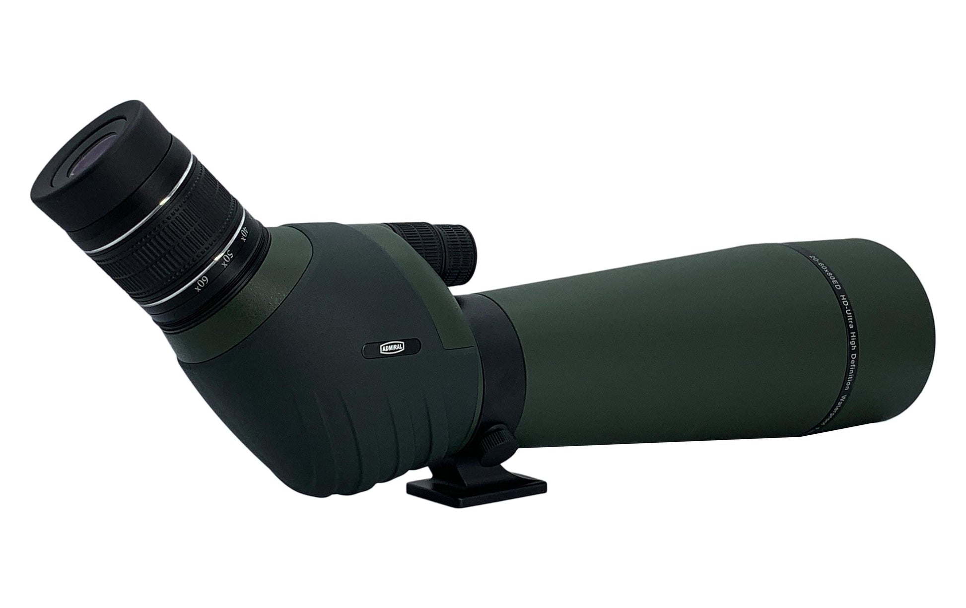 Admiral Sportswear Admiral ED80 Profield III 45° Spektiv – 80 mm, 60×, Stativgewinde 1/4", wasserdicht, 1410 g – Grün