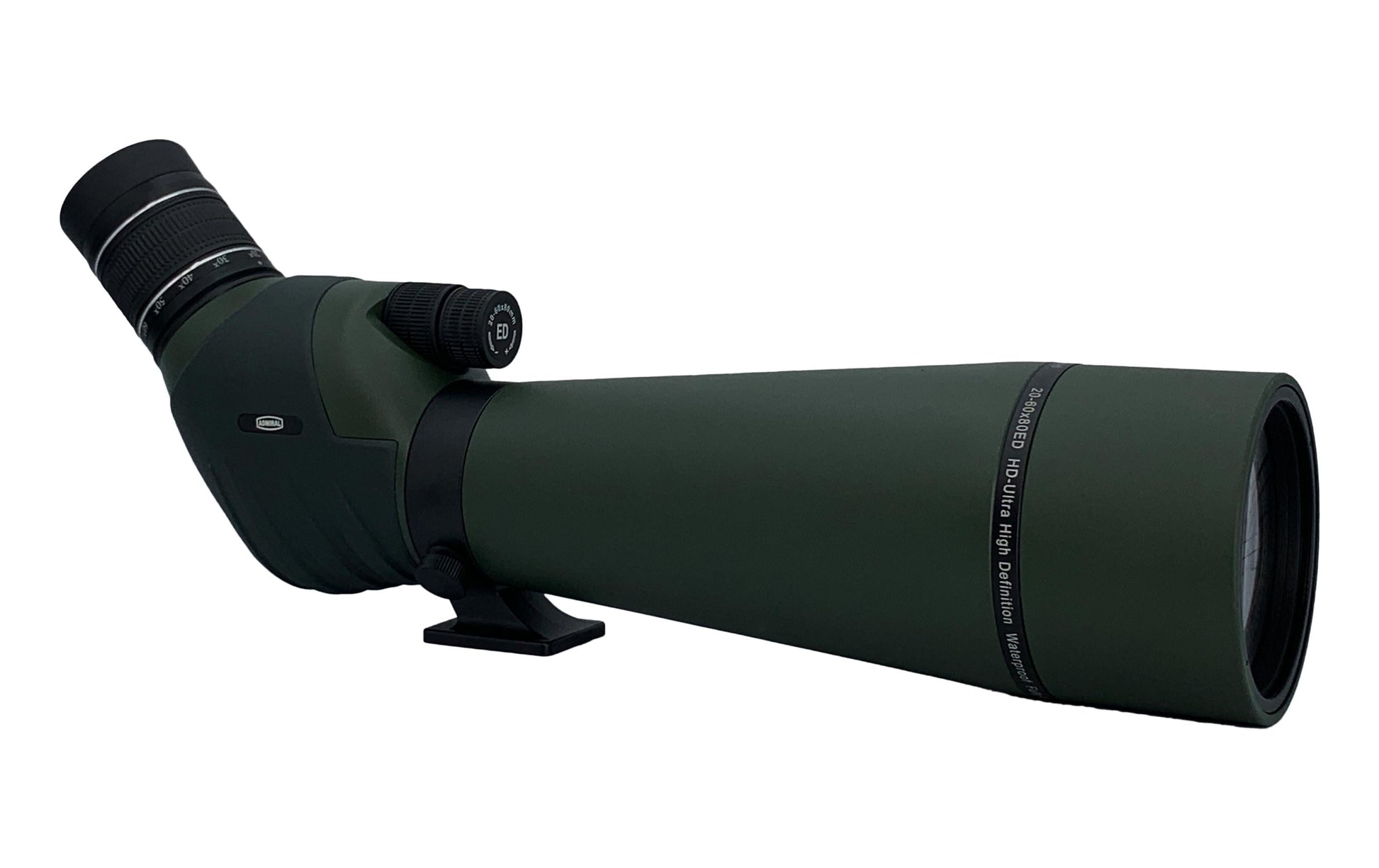 Admiral Sportswear Admiral ED80 Profield III 45° Spektiv – 80 mm, 60×, Stativgewinde 1/4", wasserdicht, 1410 g – Grün