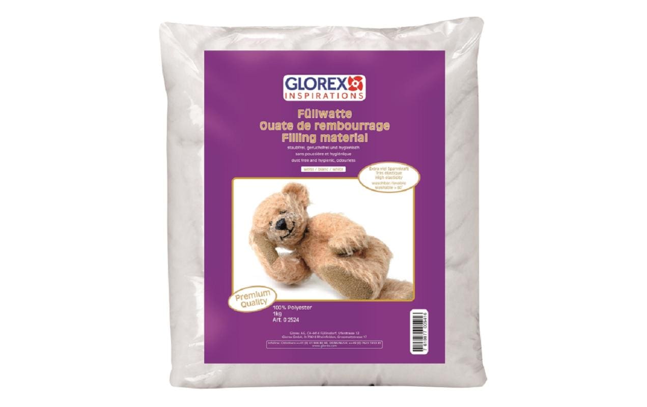 GLOREX Füllwatte, Polyester, Weiss, 1 kg, 1 Stk.