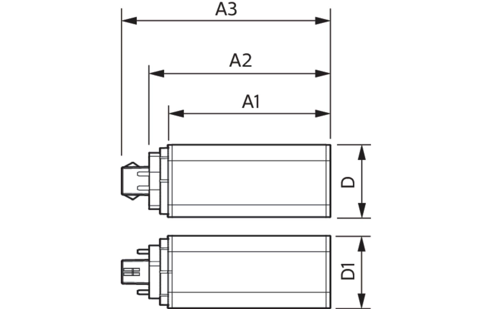 Philips LED-Leuchtmittel GX24q-2 – Neutralweiss 4000 K, 800 lm, 6,5 W – 1 Stk. – Weiss – CorePro