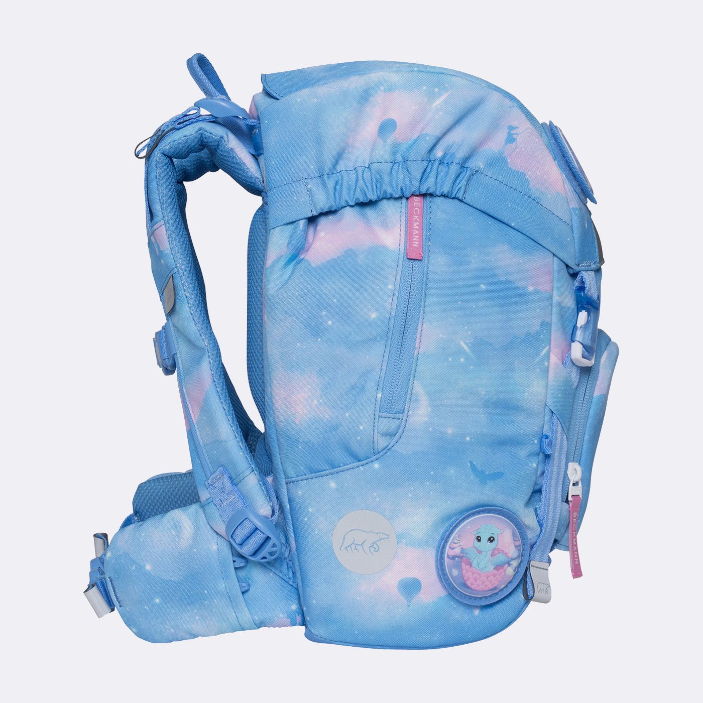 Beckmann Schulrucksack Classic – 6-teilig – Fairytale – aus recyceltem PET