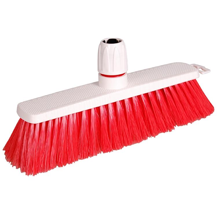 Weitaclean Hygienebesen – 30 cm, Polyester, Polypropylen (PP), weich, rot/weiss, lebensmittelkonform