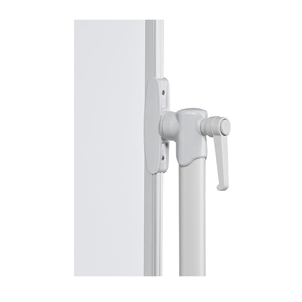 Franken Whiteboard – 200 × 100 cm, lackierter Stahl, magnetisch, Alu-Rahmen, mobil, beidseitig, drehbar