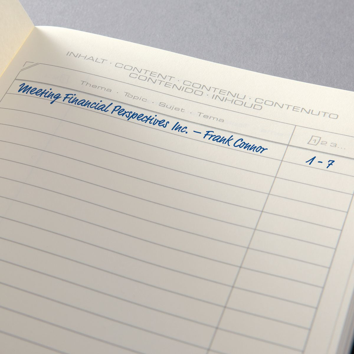 Sigel Notizbuch Conceptum, A4, kariert, Fadenheftung, 194 Seiten, 80 g/m² – dunkelblau