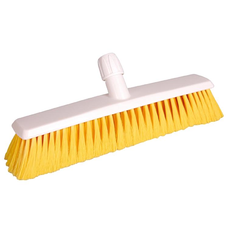 Weitaclean Hygienebesen – 40 cm, Polyester, weich, gelb, autoklaventauglich bis 125 °C, DIN-Gewinde