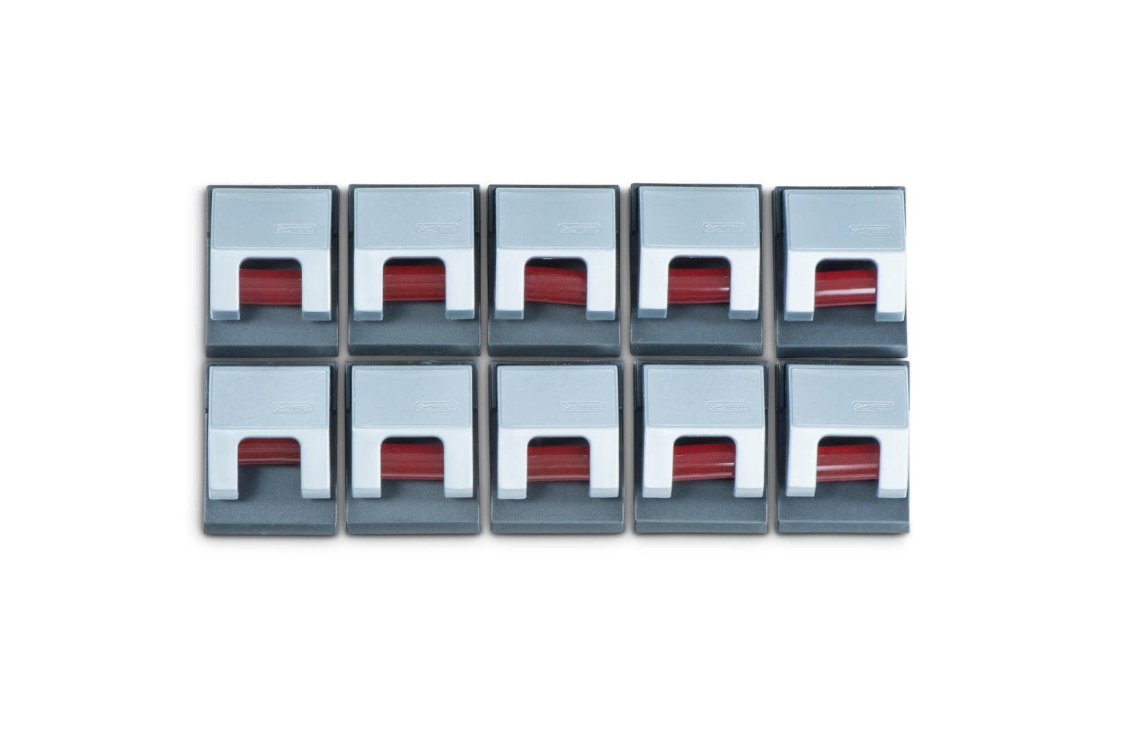 MAUL Magnetclip – 33 × 17 mm, silber, selbstklebend