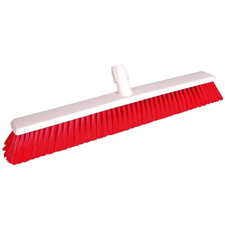 Weitaclean Hygienebesen – 60 cm, hart, Polyester, PP weiss, rot, DIN-Gewinde, für 301271, 301281 & weitere
