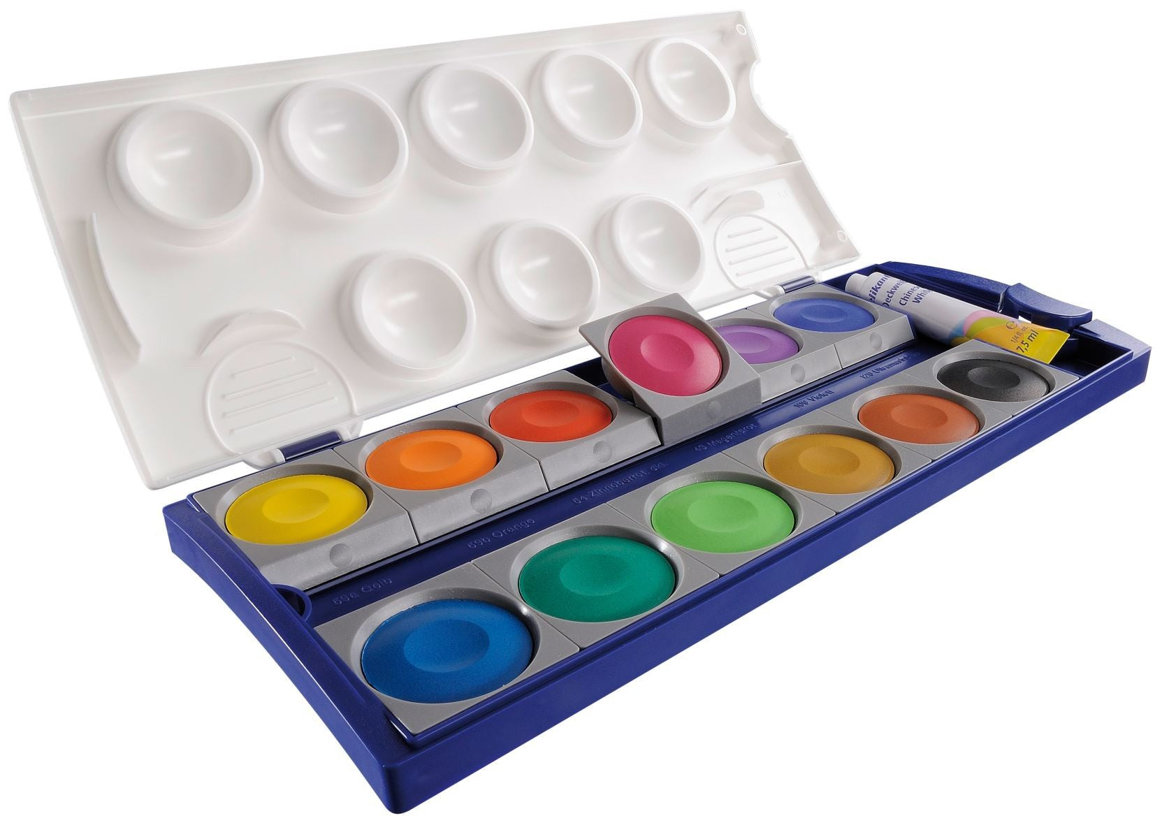 Pelikan Deckfarbkasten – 12 Farben – mit Deckweiss