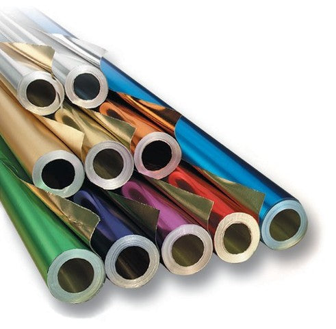 Folia Alu-Bastelfolie, aluminiumkaschiert, Silber, 50 cm × 10 m, 1 Rolle, R66