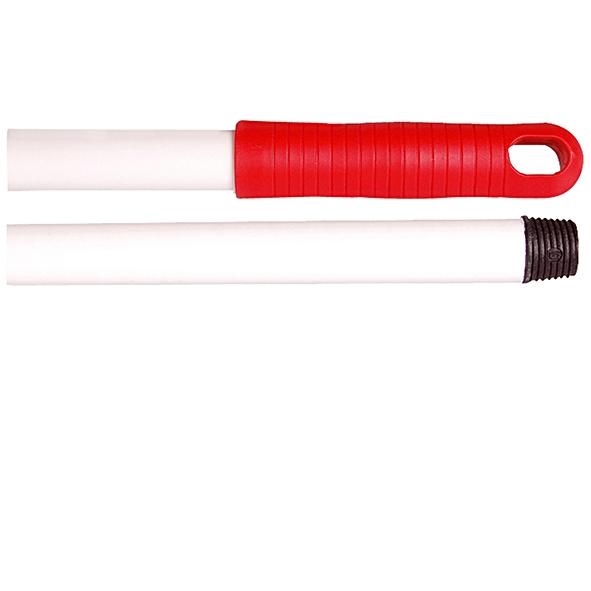 Weitaclean Wischerstiel – 150 cm, mit DIN-Gewinde, Glasfaser, weiss/rot