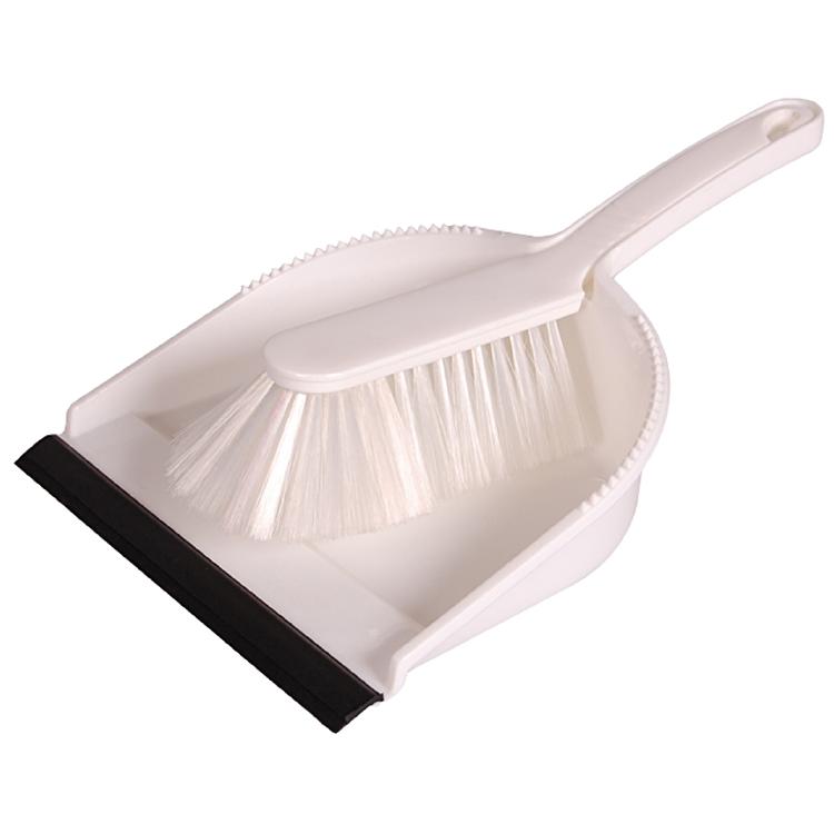 Weitaclean Profi-Kehrgarnitur – Körper PP, Borsten Polyester, weiss