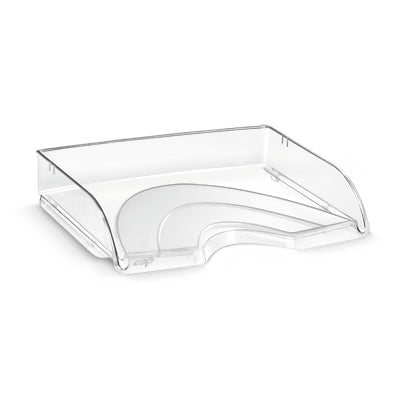 CepPro – Briefkorb für Letter, quer, Polystyrol (PS), transparent, 341 × 65,4 × 265 mm