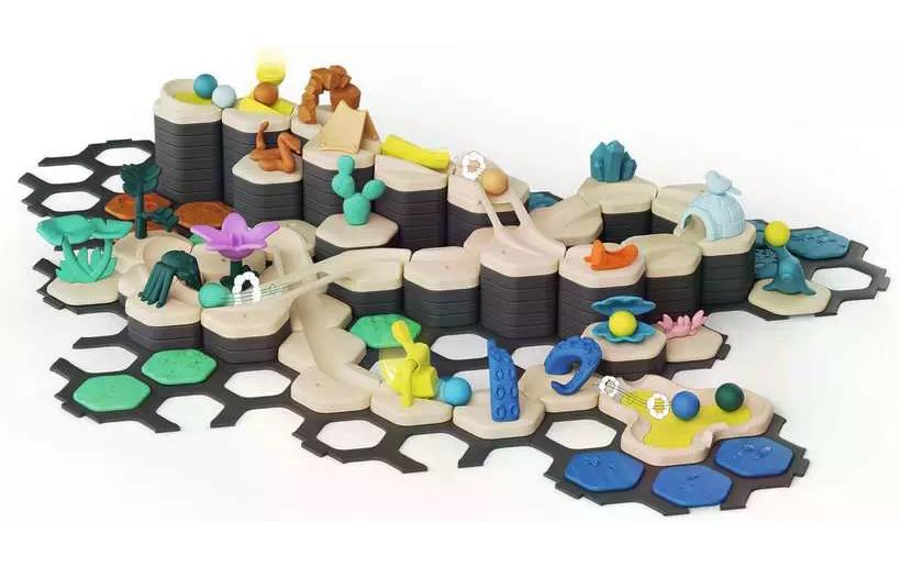Ravensburger GraviTrax Junior Starter-Set XXL Murmelbahn – Planet – 182-teilig – ab 3 J. – mehrfarbig