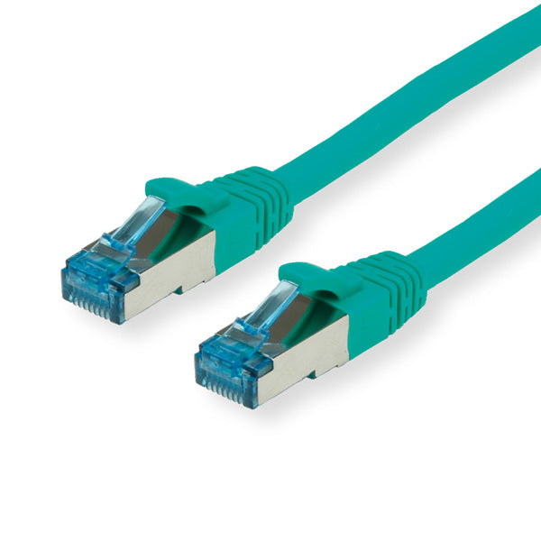 VALUE Cat6A Patchkabel – S/FTP (PiMF), 15 m, grün, LSZH, RJ-45