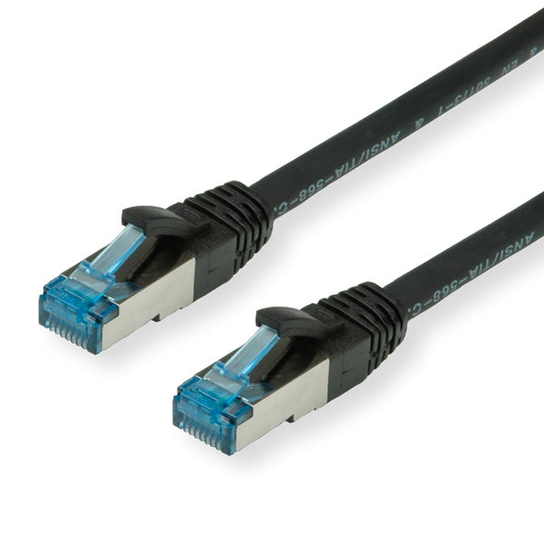 VALUE Patchkabel – Cat.6A S/FTP (PiMF), 7 m, Schwarz, LSZH, RJ-45