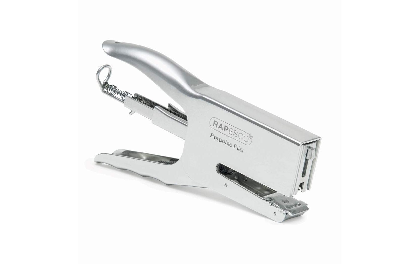 Rapesco Porpoise Heftzange – 50 Blatt, für 24/6, 26/6-8, silber