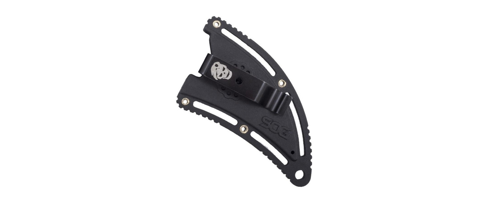 SOG Gambit – Survivalmesser 65 mm, glasfaserverstärktes Nylon, Einhandöffnung, schwarz