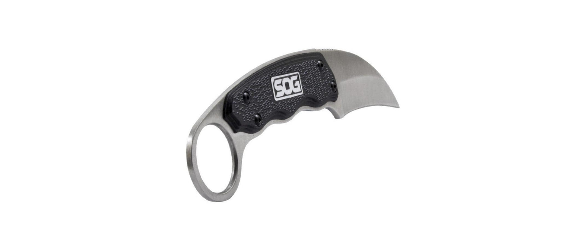 SOG Gambit – Survivalmesser 65 mm, glasfaserverstärktes Nylon, Einhandöffnung, schwarz