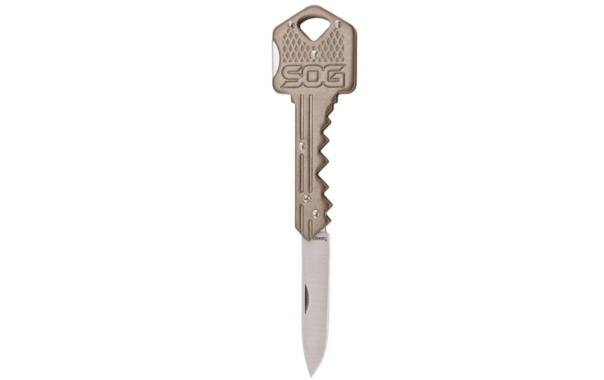 SOG KEY102-CP Schlüsselmesser – Klingenlänge 38 mm, Gesamtlänge 102 mm