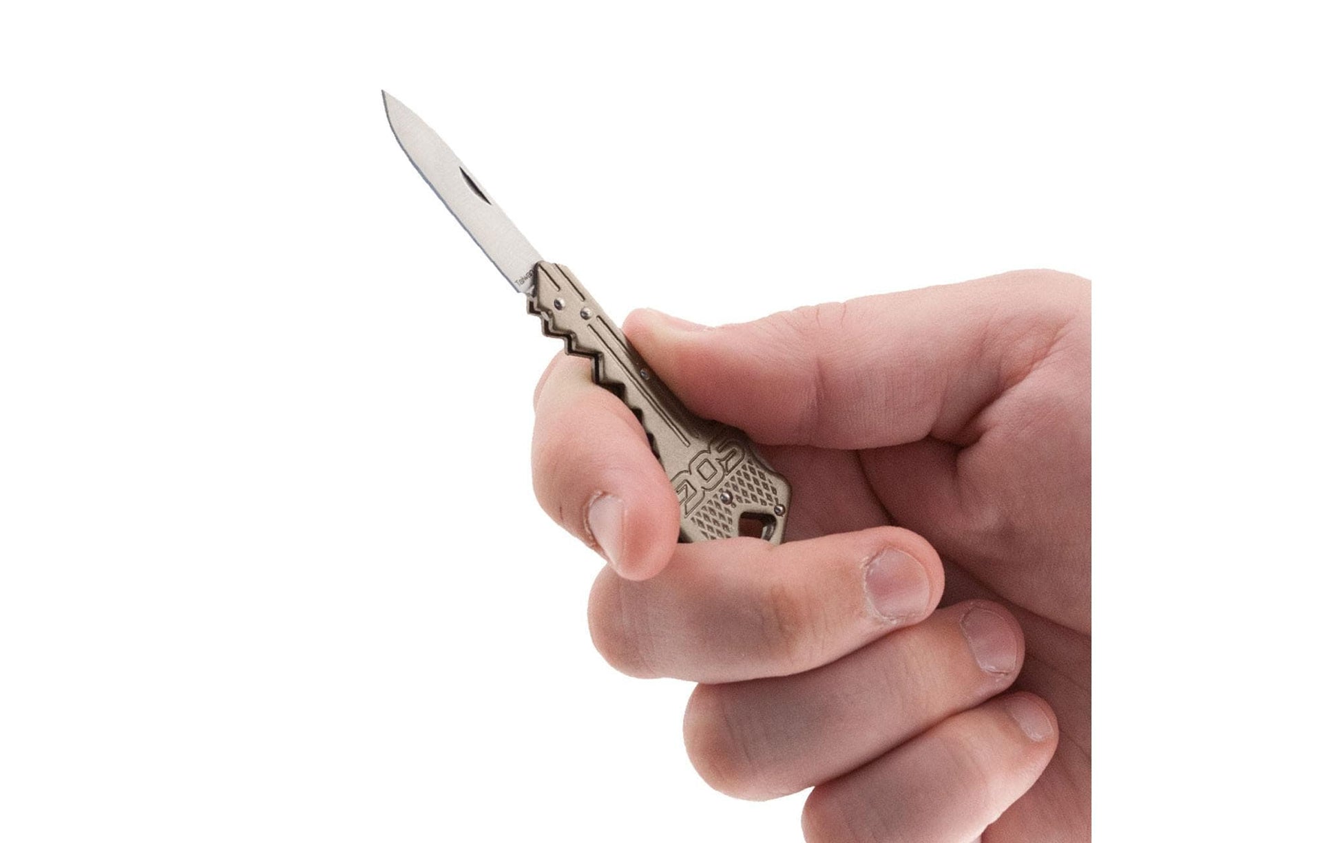 SOG KEY102-CP Schlüsselmesser – Klingenlänge 38 mm, Gesamtlänge 102 mm