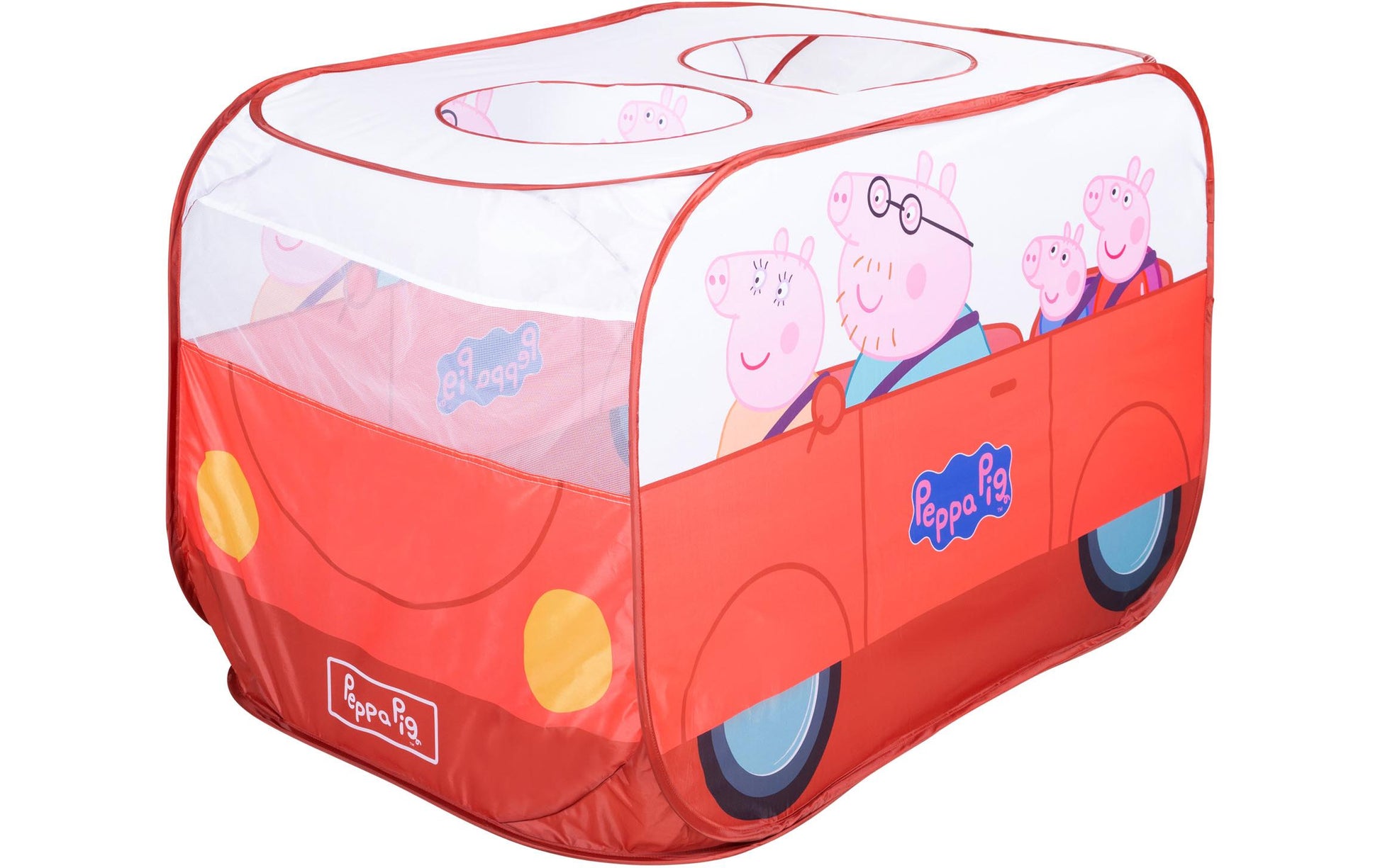roba Pop-up Spielzelt Bus – Peppa Pig – 120 × 75 × 75 cm – ab 2 Jahren – Polyester – mehrfarbig – 1 Stück