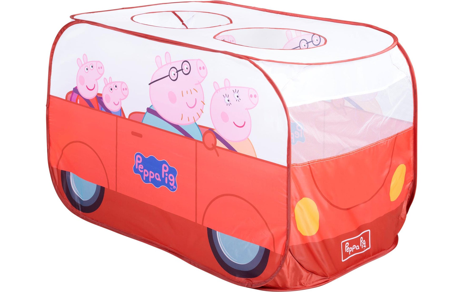 roba Pop-up Spielzelt Bus – Peppa Pig – 120 × 75 × 75 cm – ab 2 Jahren – Polyester – mehrfarbig – 1 Stück