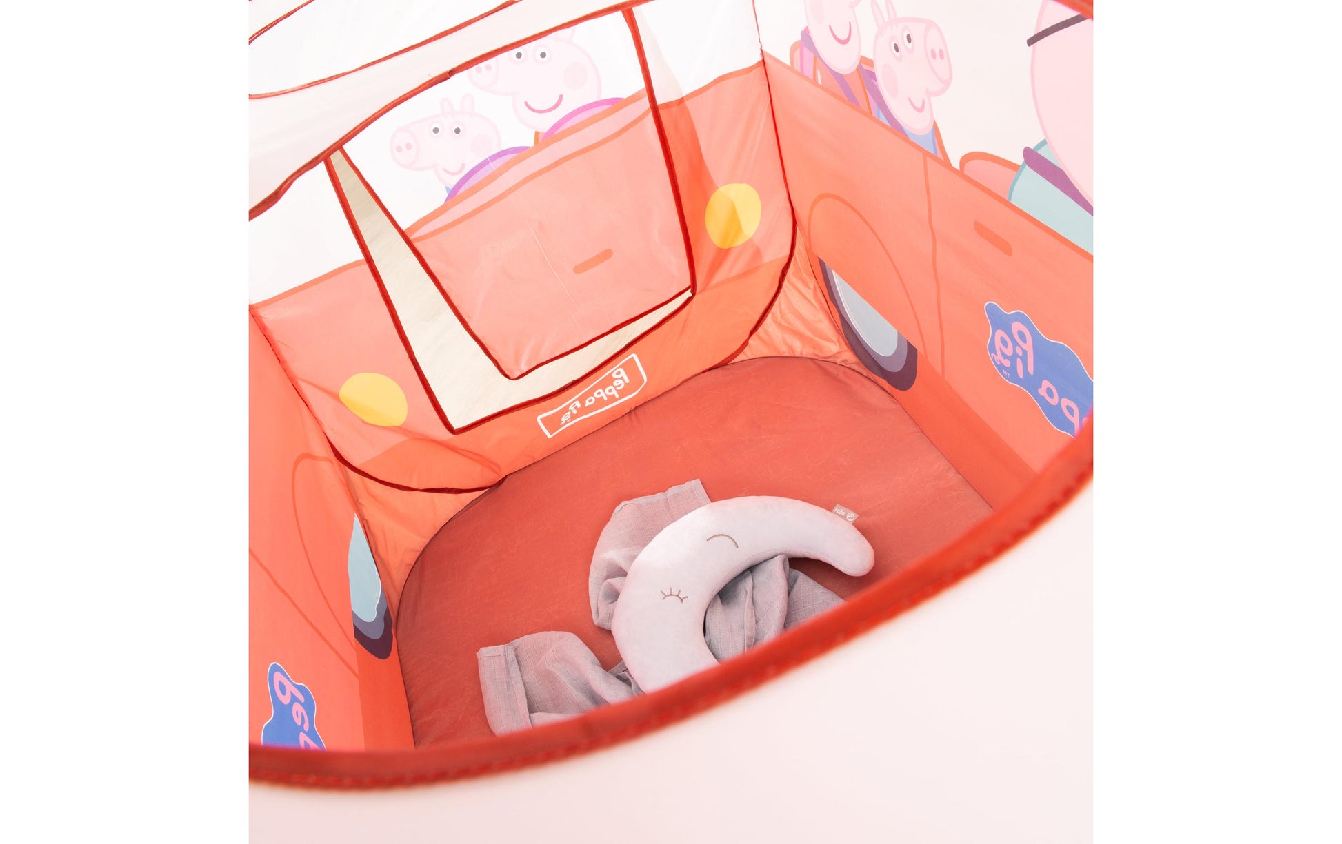roba Pop-up Spielzelt Bus – Peppa Pig – 120 × 75 × 75 cm – ab 2 Jahren – Polyester – mehrfarbig – 1 Stück