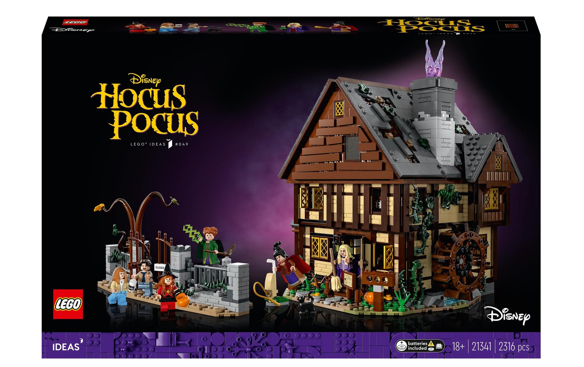 LEGO Ideas Hocus Pocus 3D Puzzle – 2316 Teile – 26 × 27 × 24 cm – ab 18 Jahren