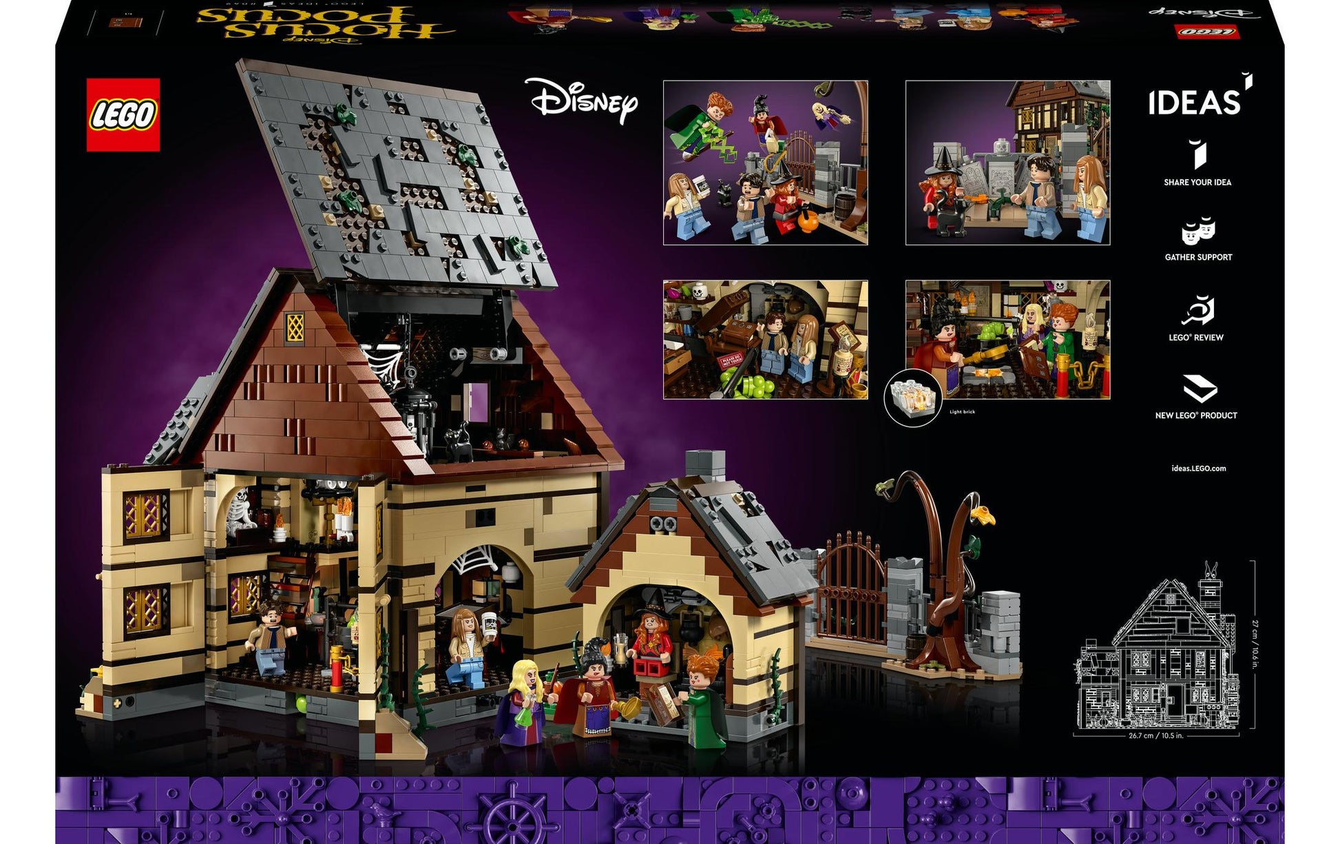 LEGO Ideas Hocus Pocus 3D Puzzle – 2316 Teile – 26 × 27 × 24 cm – ab 18 Jahren
