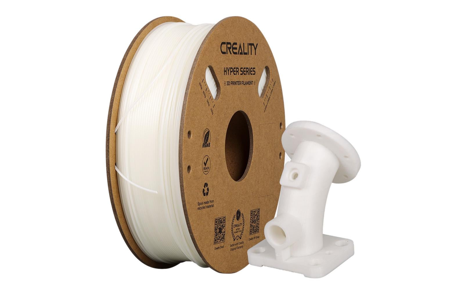 Creality 3D-Drucker-Filament Hyper ABS 1,75 mm Weiss, 1 kg – für Creality 3D, FDM-3D-Drucker