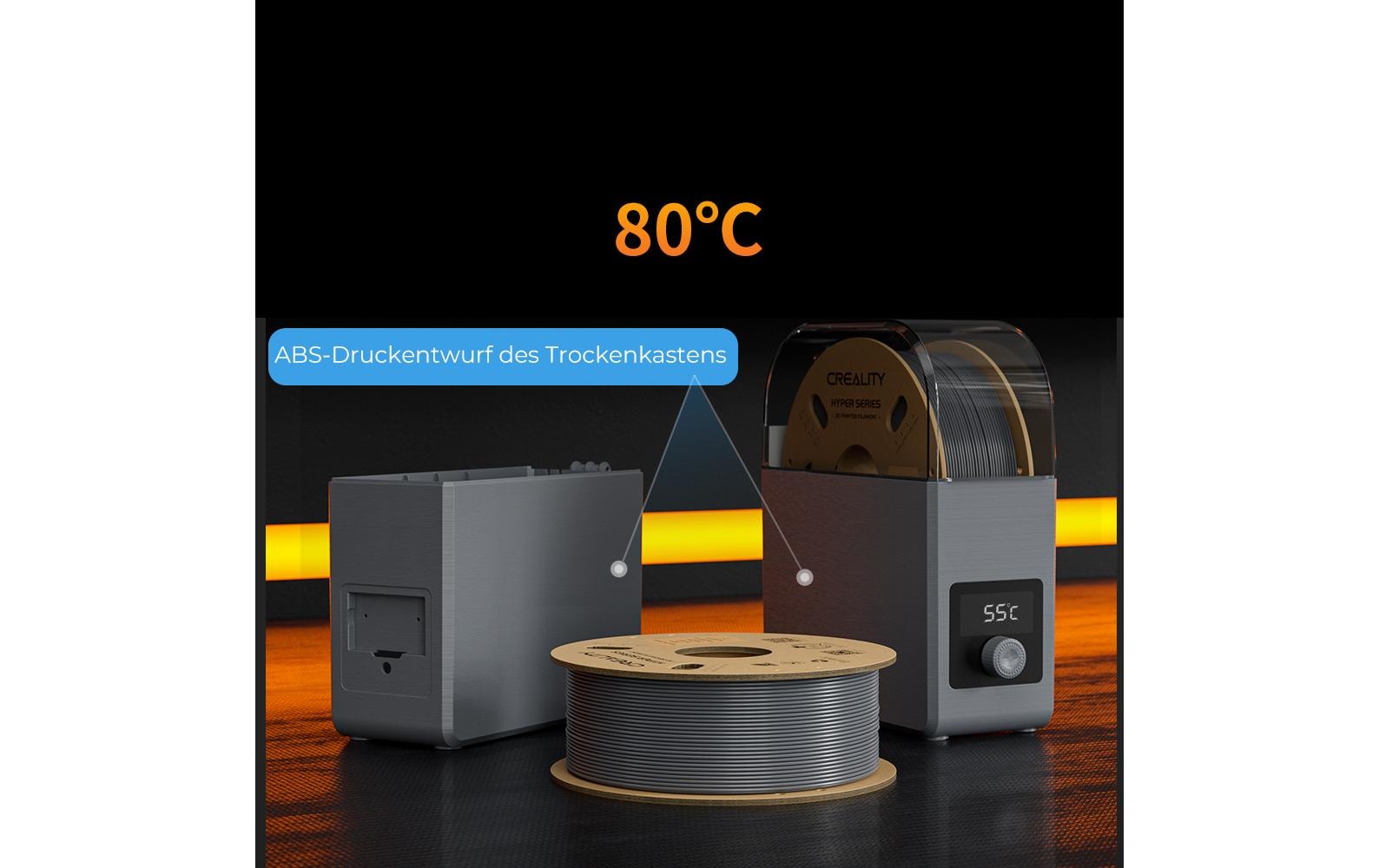 Creality 3D-Drucker-Filament Hyper ABS 1,75 mm Weiss, 1 kg – für Creality 3D, FDM-3D-Drucker