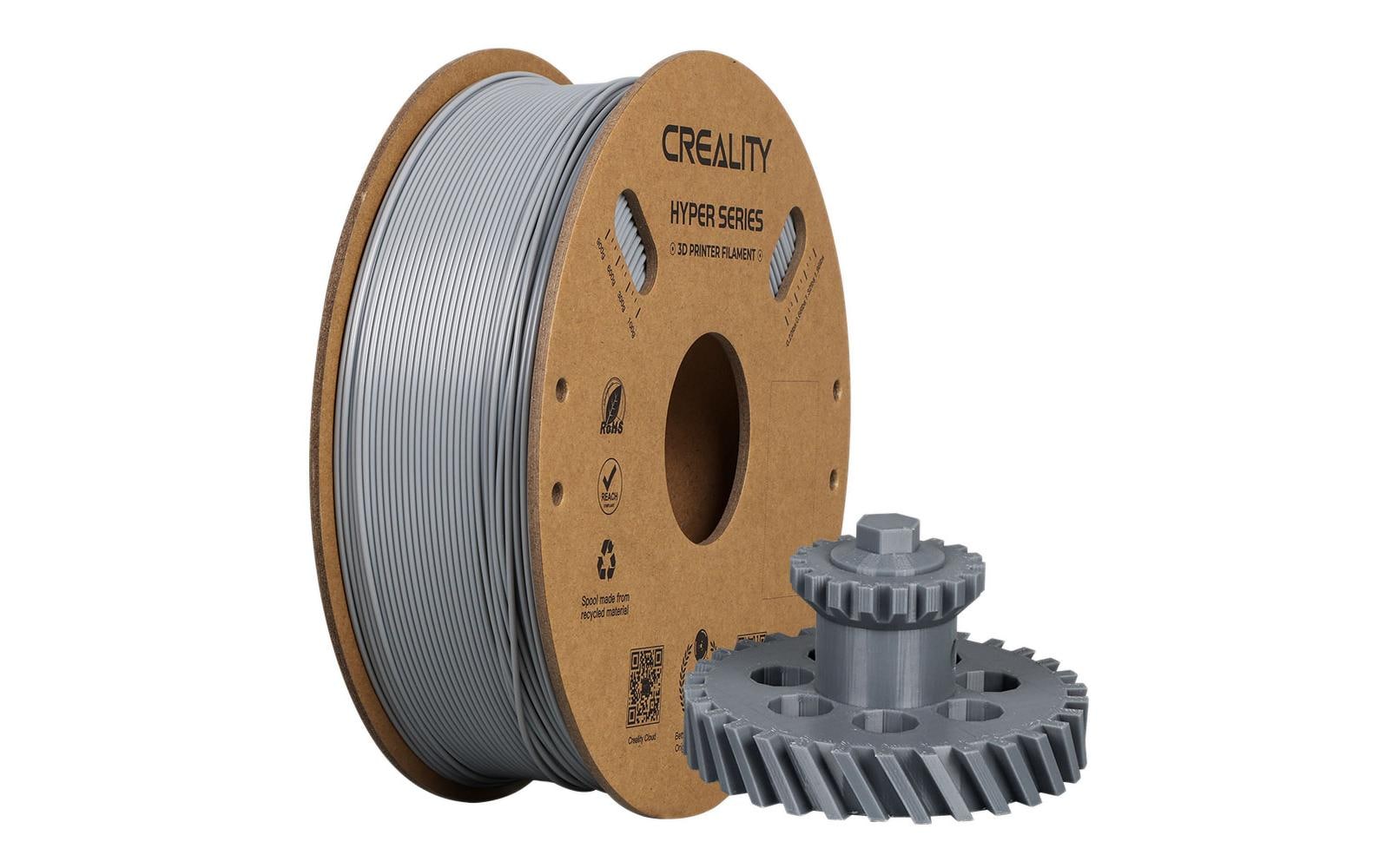 Creality 3D-Drucker-Filament Hyper ABS 1,75 mm Grau, 1 kg – für Creality 3D