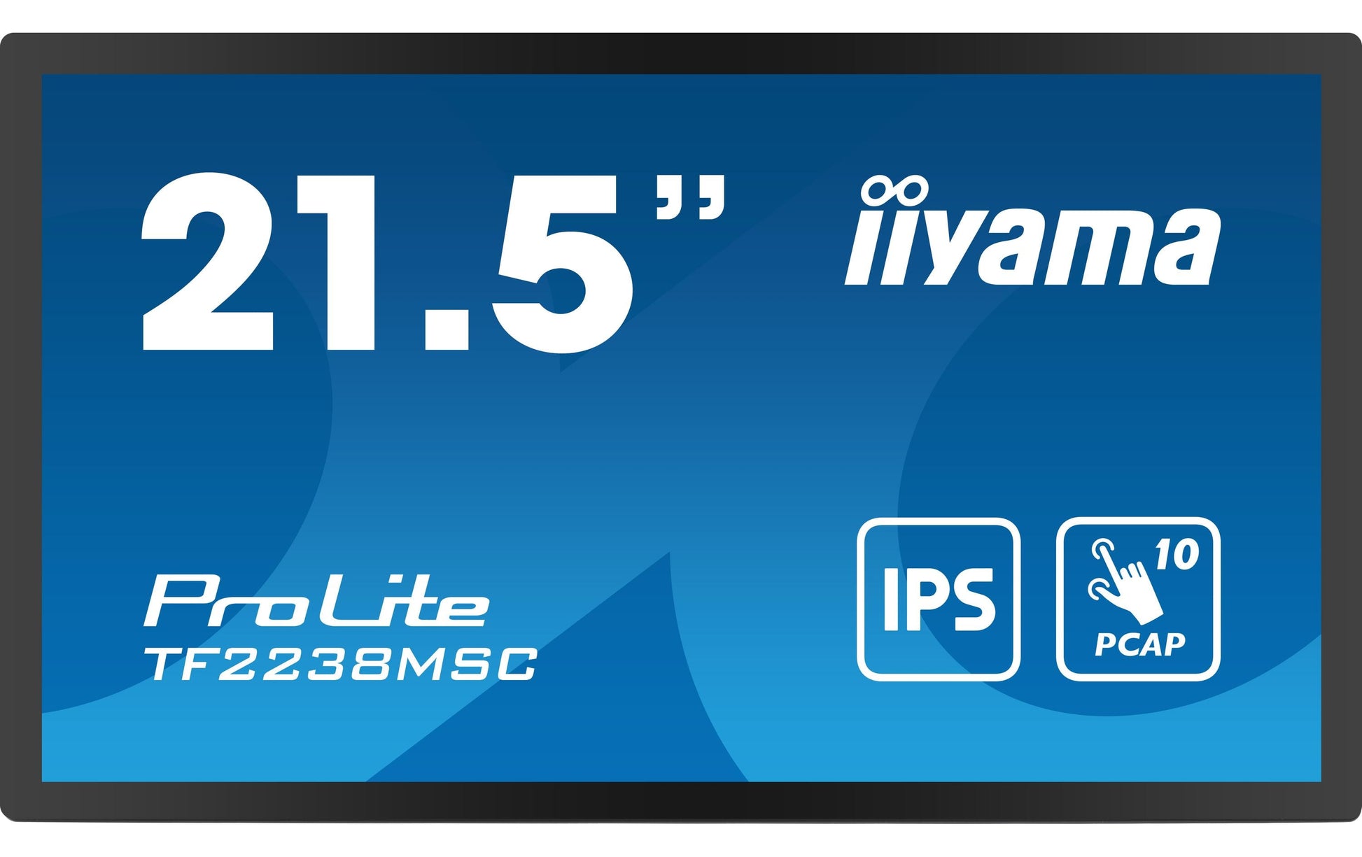 iiyama TF2238MSC-B1 – Touch-Monitor 21,0" – 1920 × 1080 (Full HD), IPS, PCAP 10-Punkt, HDMI/DP